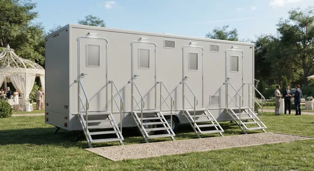 4 Stall Restroom Trailer in Sioux City, IA