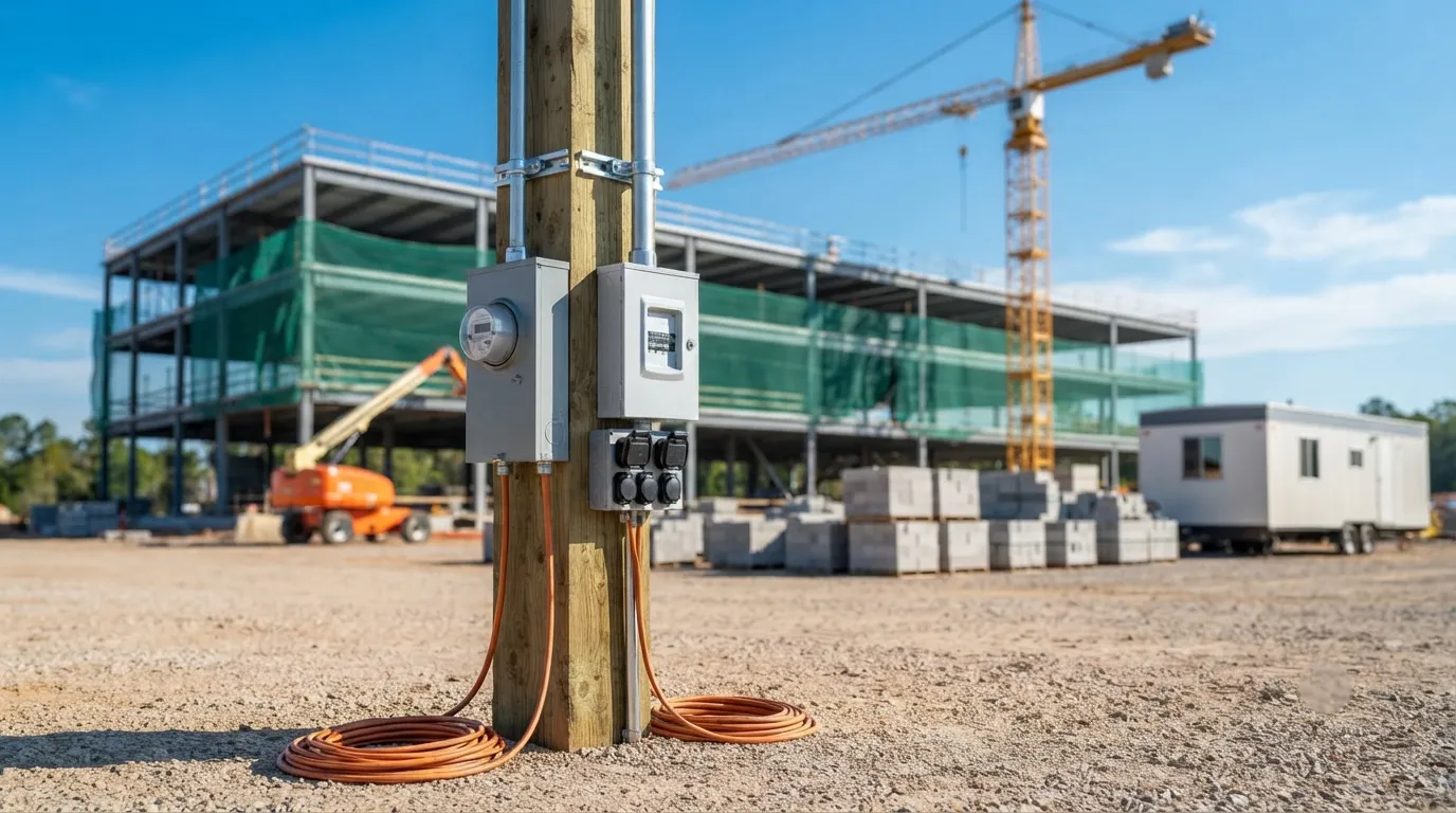Temporary Power Pole in Sioux City, IA